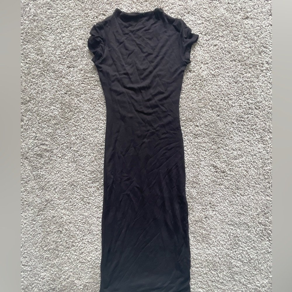 OOTDFash Black Maxi bodycon dress
